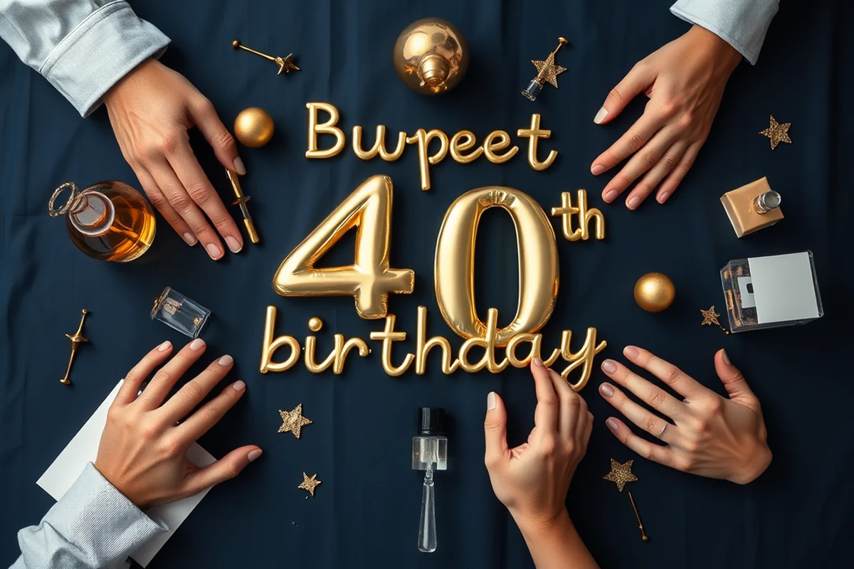 budget 40th birthday parties tips — Budget 40th Birthday Parties Tips (the finished result)
