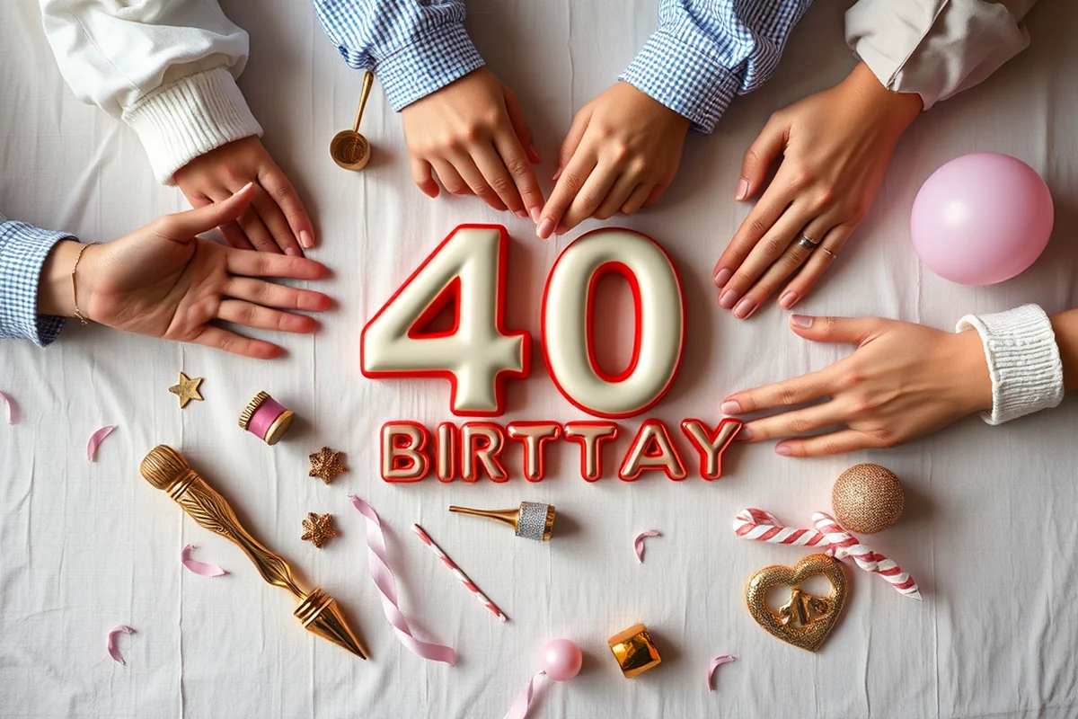 diy 40th birthday parties budget — Diy 40th Birthday Parties Budget (the finished result)