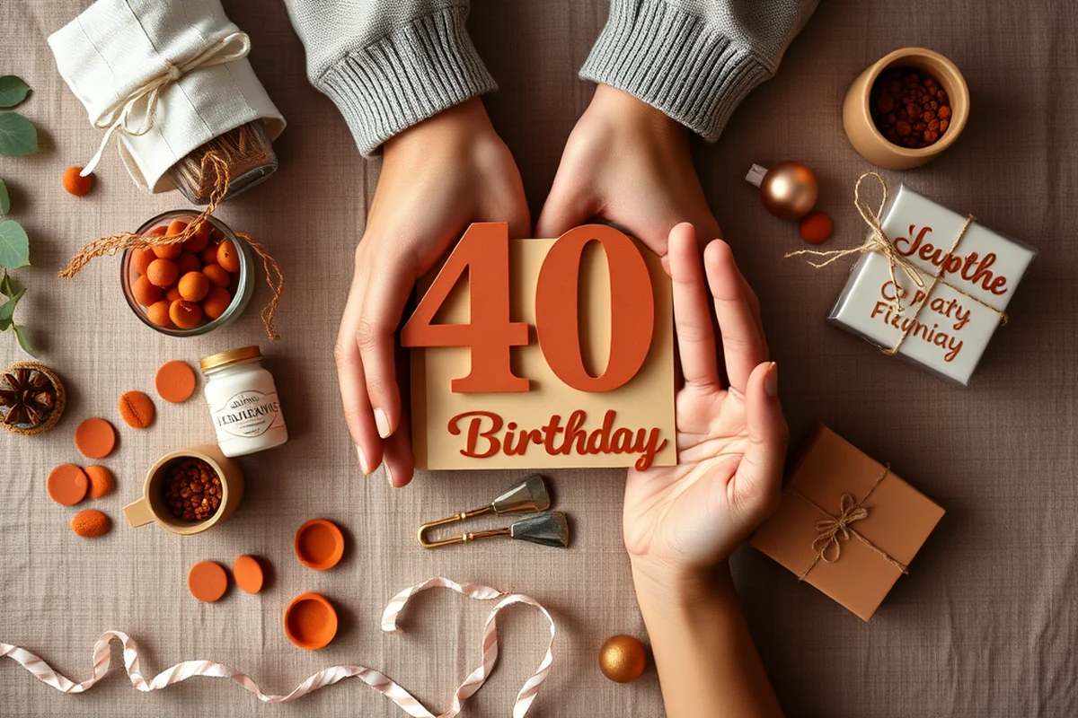 diy 40th birthday parties invitations favors — Diy 40th Birthday Parties Invitations Favors (the finished result)