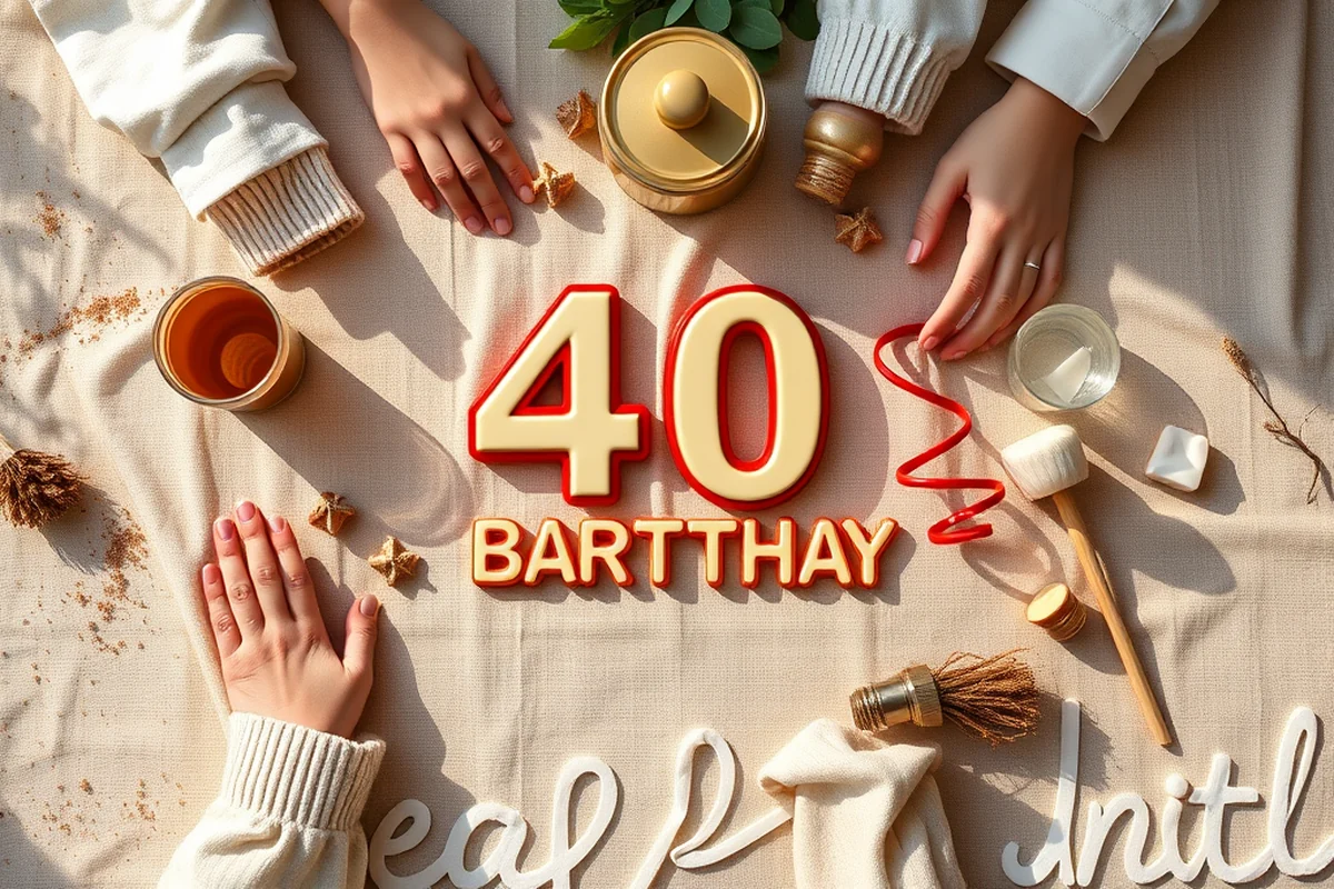 easy 40th birthday parties budget — Easy 40th Birthday Parties Budget (the finished result)