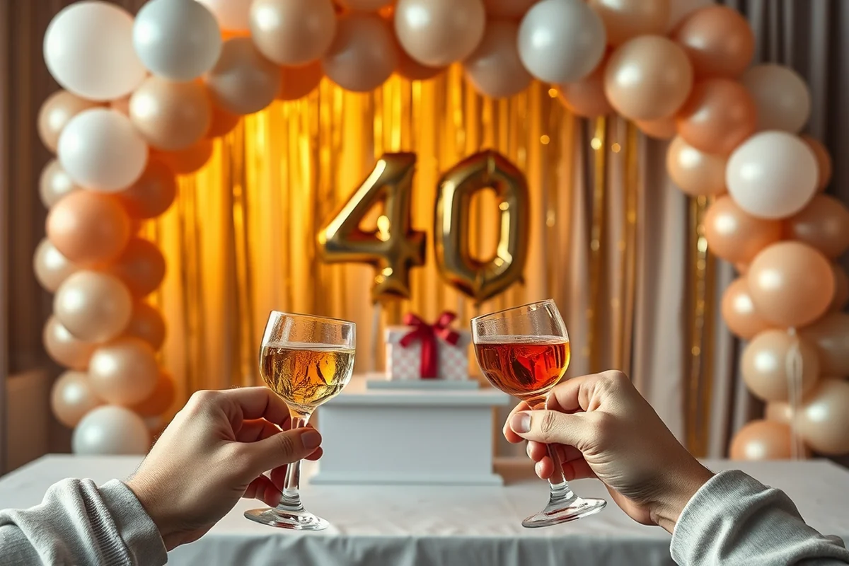 easy 40th birthday parties drinks — Easy 40th Birthday Parties Drinks
