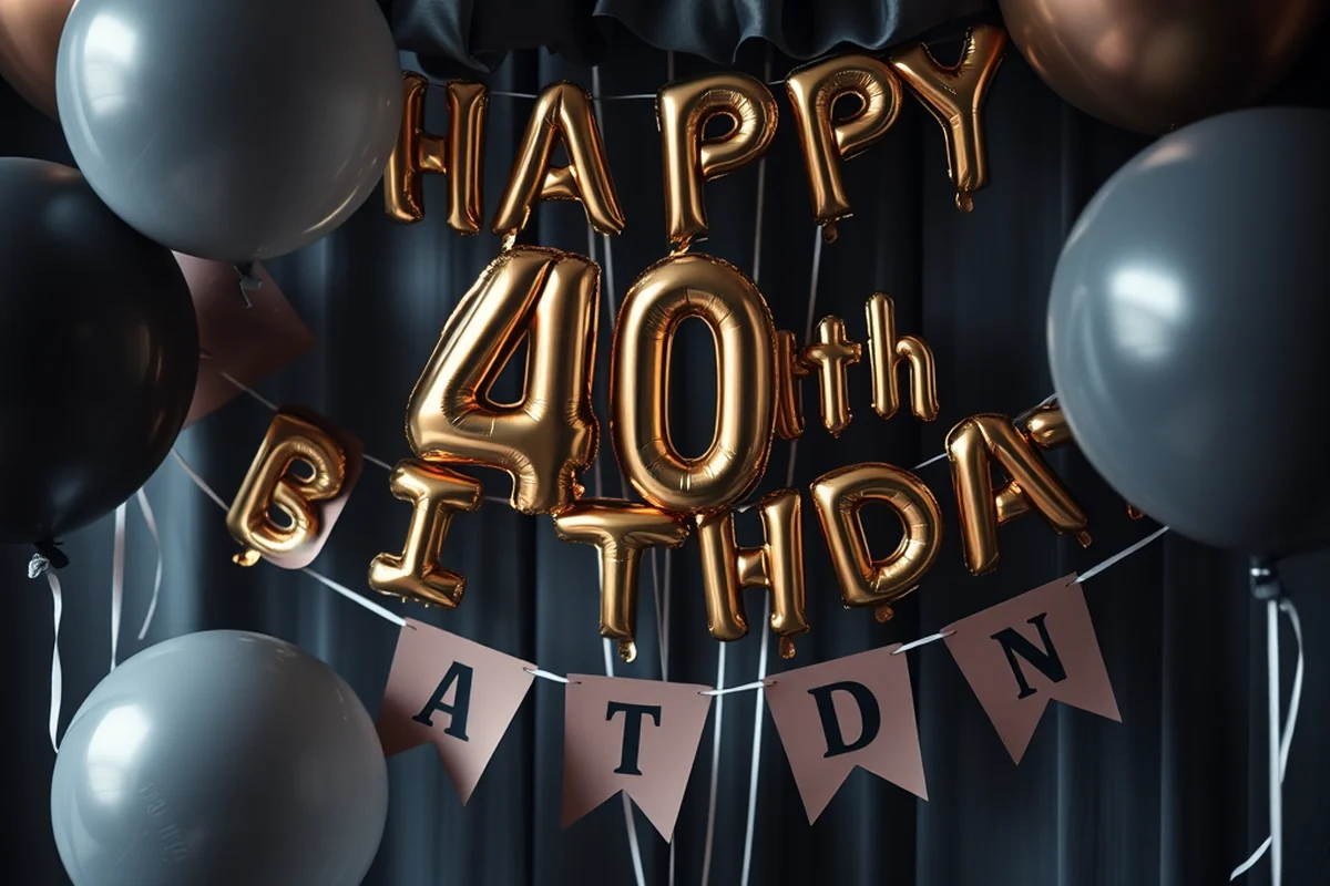 happy 40th birthday images — Happy 40Th Birthday Images (step by step)