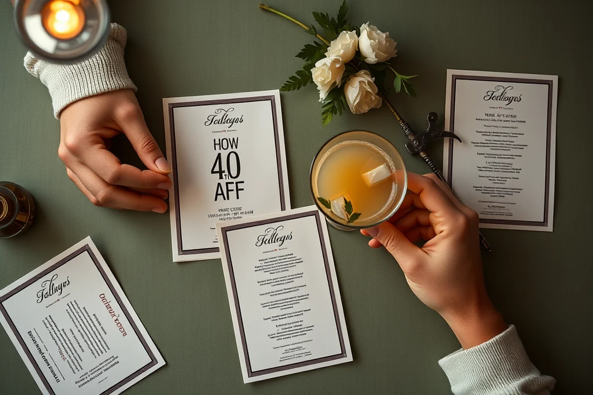 how to 40th birthday parties drinks — How To 40th Birthday Parties Drinks (the finished result)