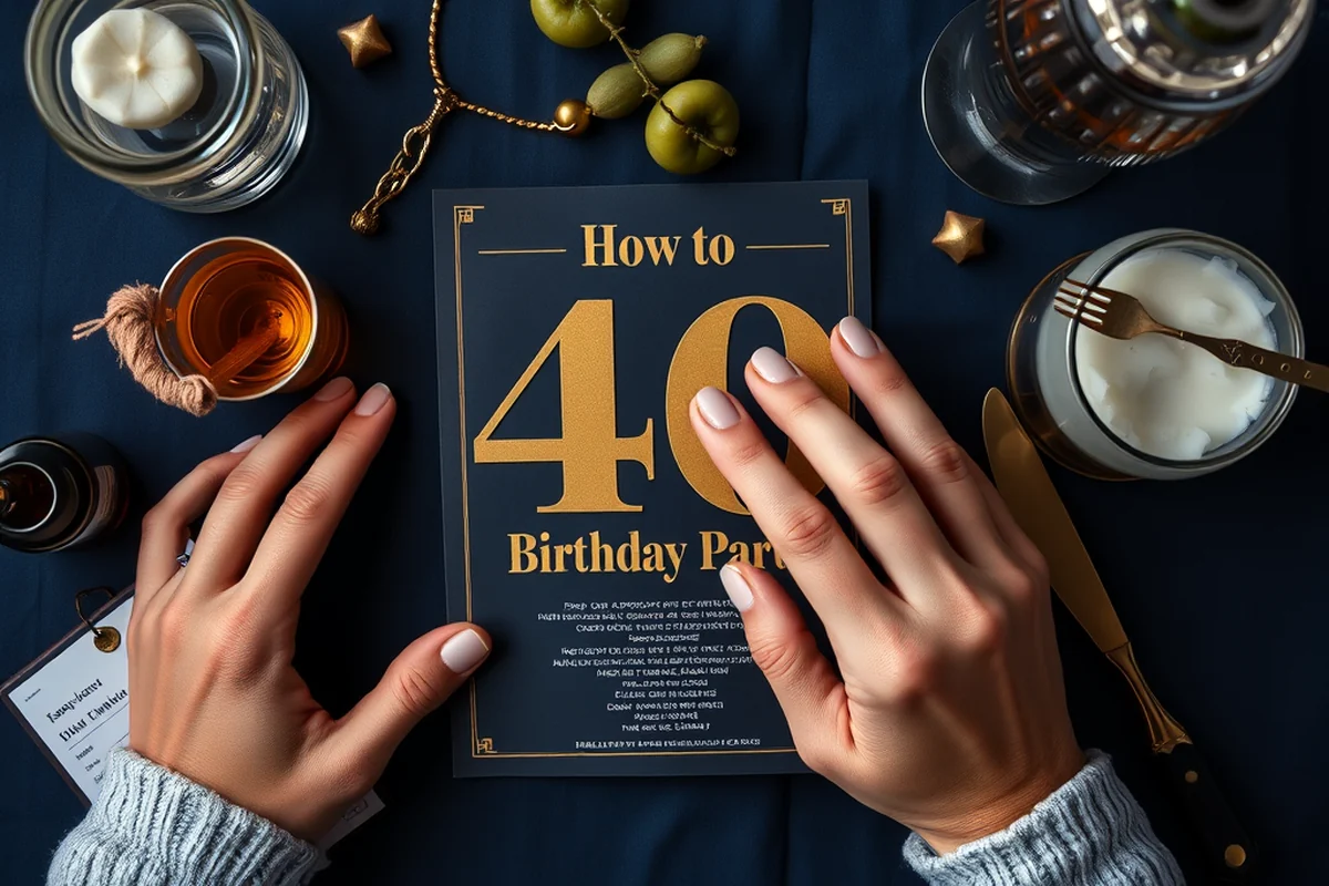how to 40th birthday parties food drinks — How To 40th Birthday Parties Food Drinks (the finished result)