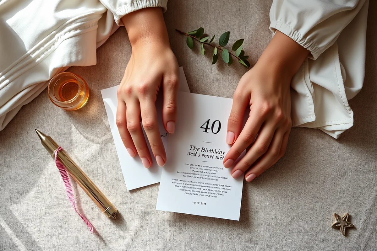 simple 40th birthday parties invitations favors — Simple 40th Birthday Parties Invitations Favors (the finished result)