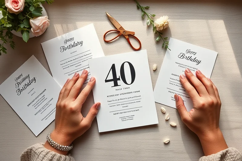 simple 40th birthday parties themes — Simple 40th Birthday Parties Themes (the finished result)