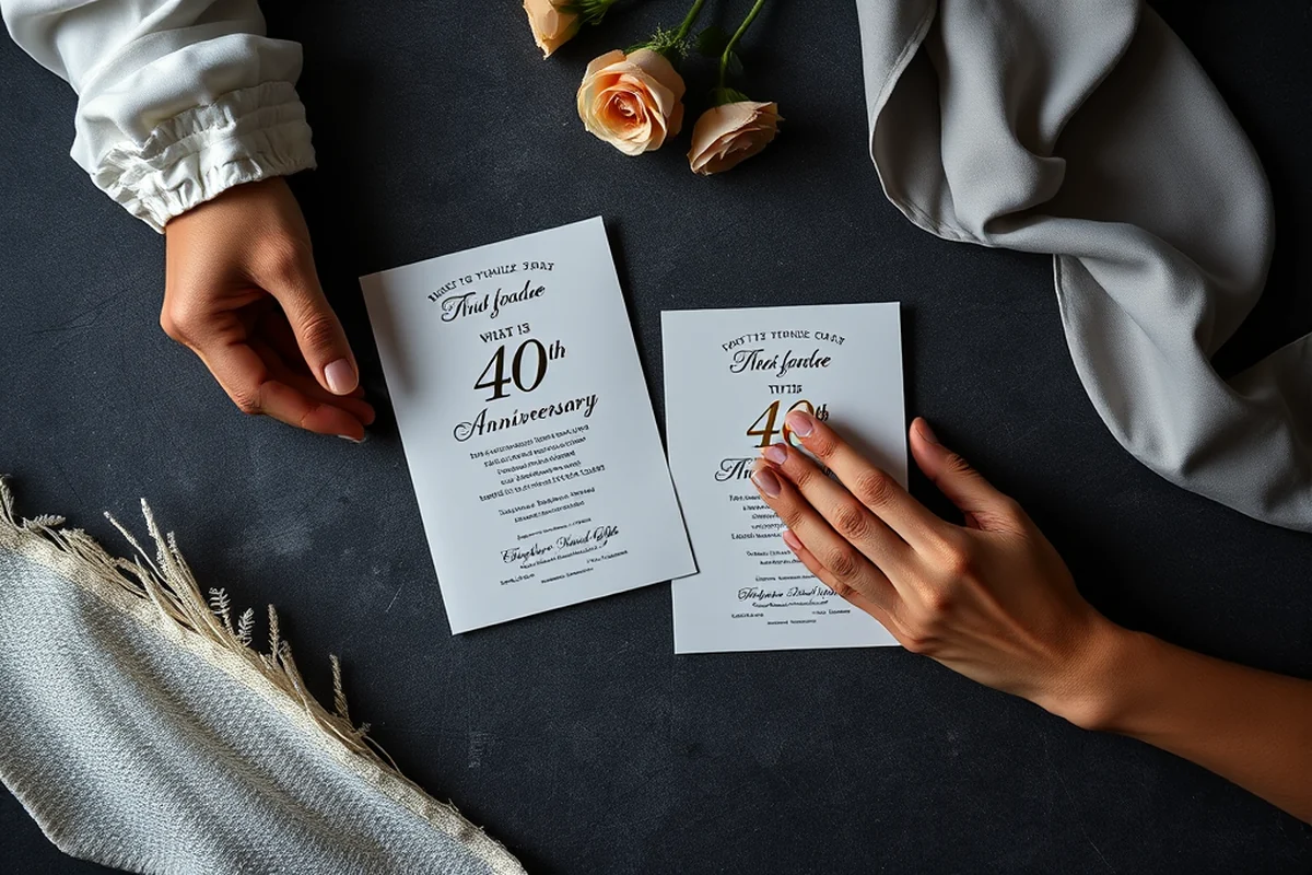 what is 40th wedding anniversary — What Is 40Th Wedding Anniversary (the finished result)