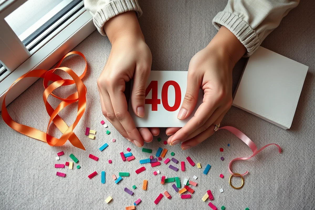 40th birthday parties invitations favors for small spaces — 40th Birthday Parties Invitations Favors For Small Spaces (the finished result)