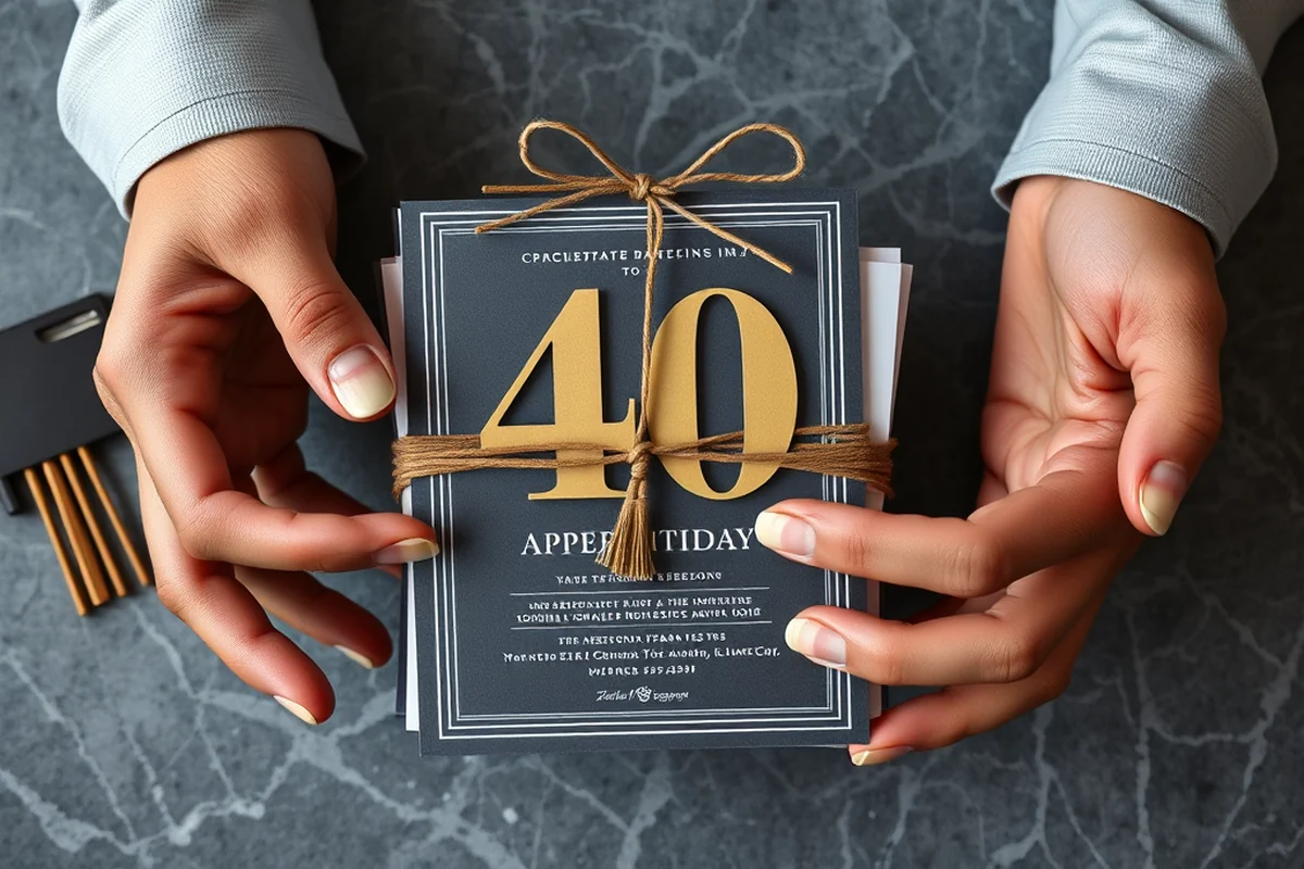 40th birthday parties invitations favors that actually work — 40th Birthday Parties Invitations Favors That Actually Work (the finished result)