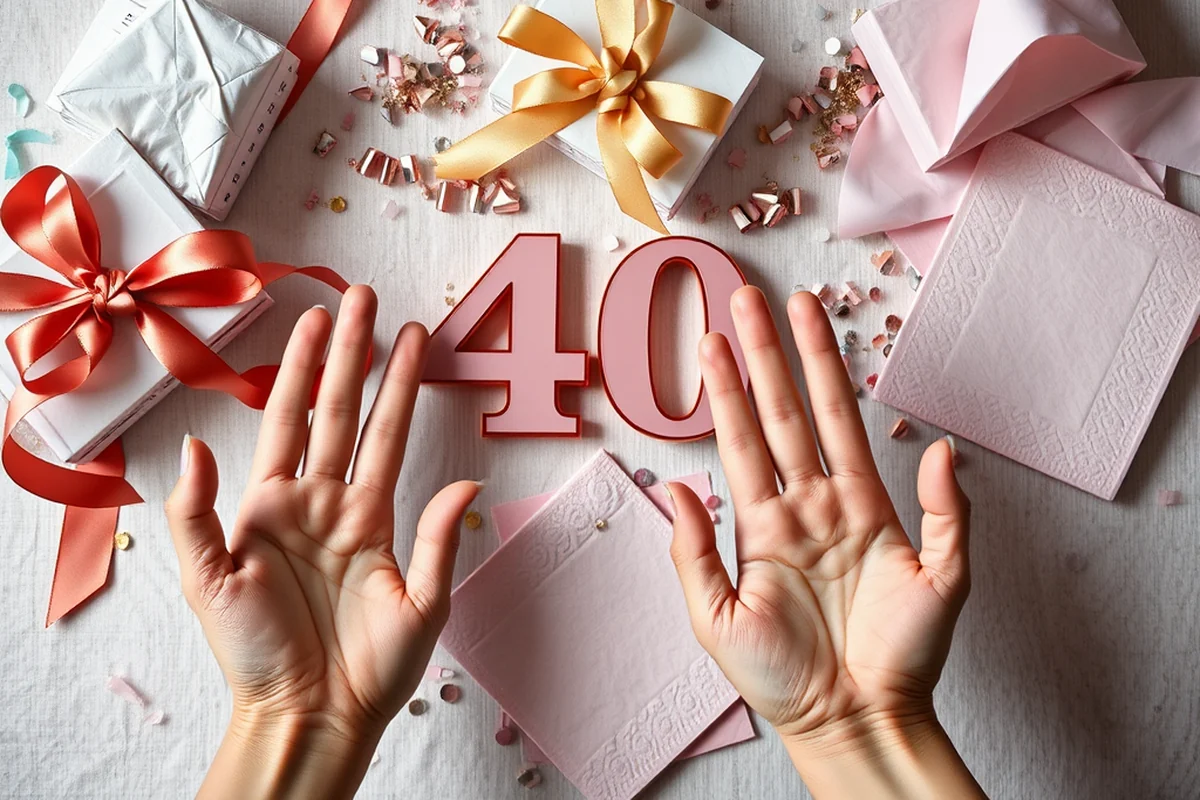 40th birthday parties invitations favors tips — 40th Birthday Parties Invitations Favors Tips (the finished result)