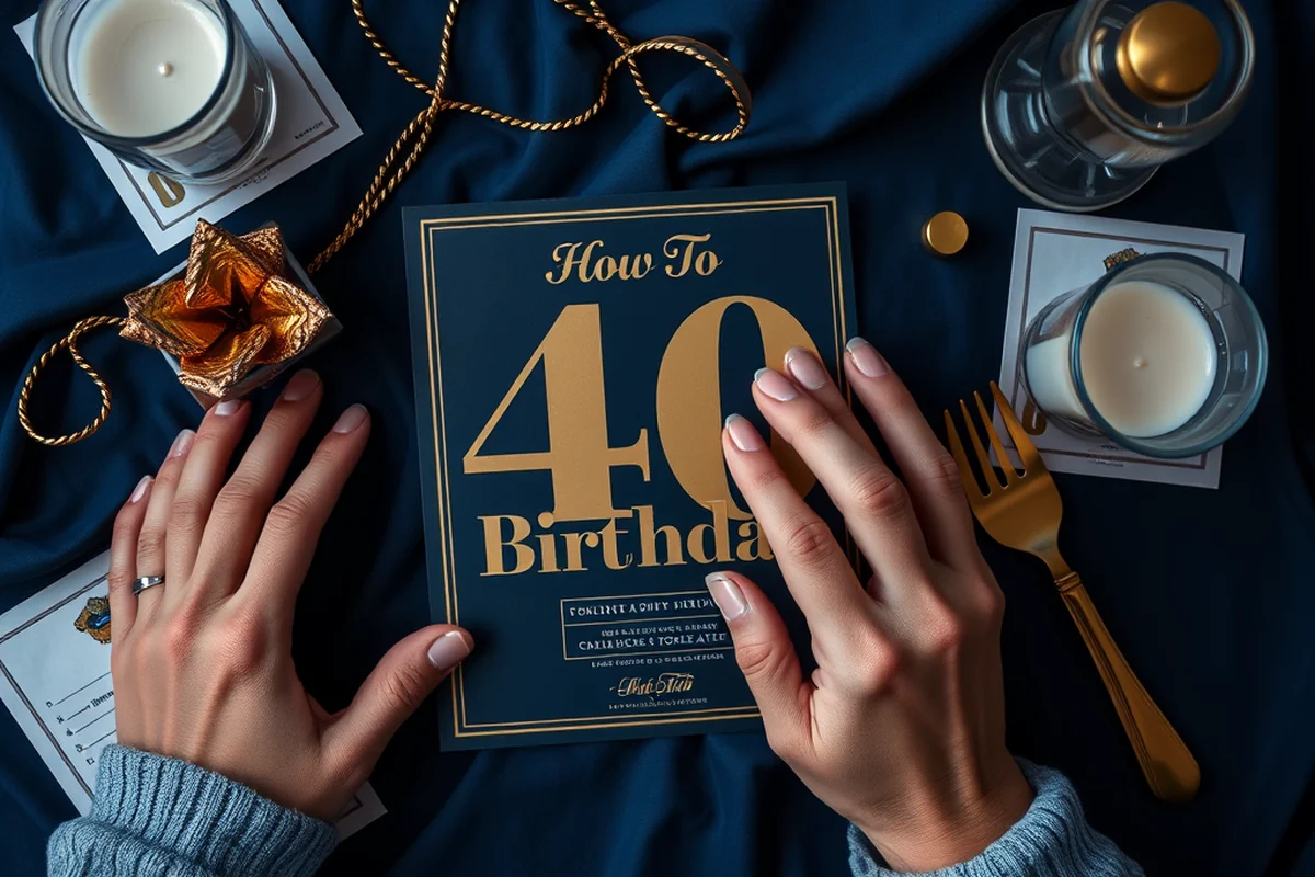 how to 40th birthday parties activities — How To 40th Birthday Parties Activities (the finished result)