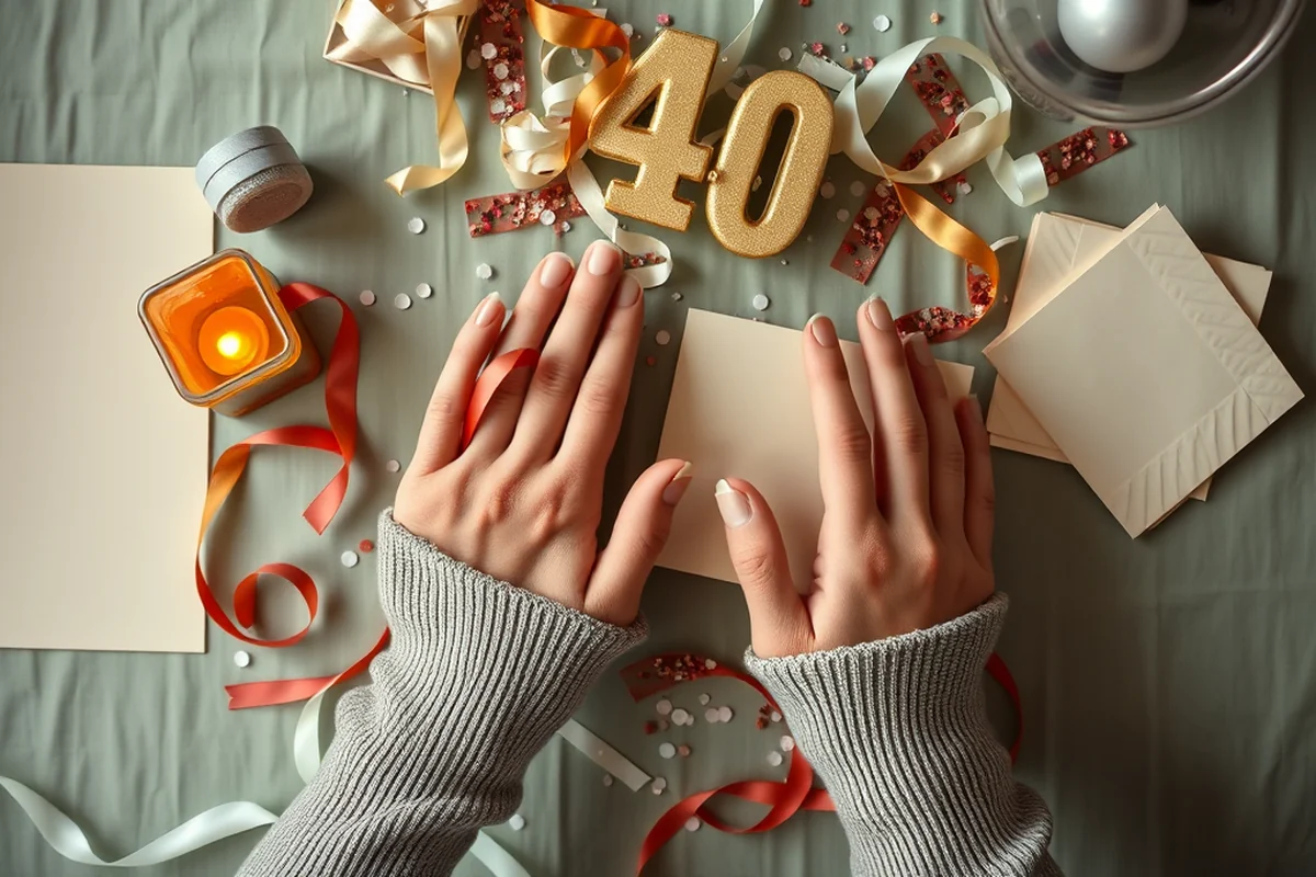 how to 40th birthday parties invitations — How To 40th Birthday Parties Invitations (the finished result)